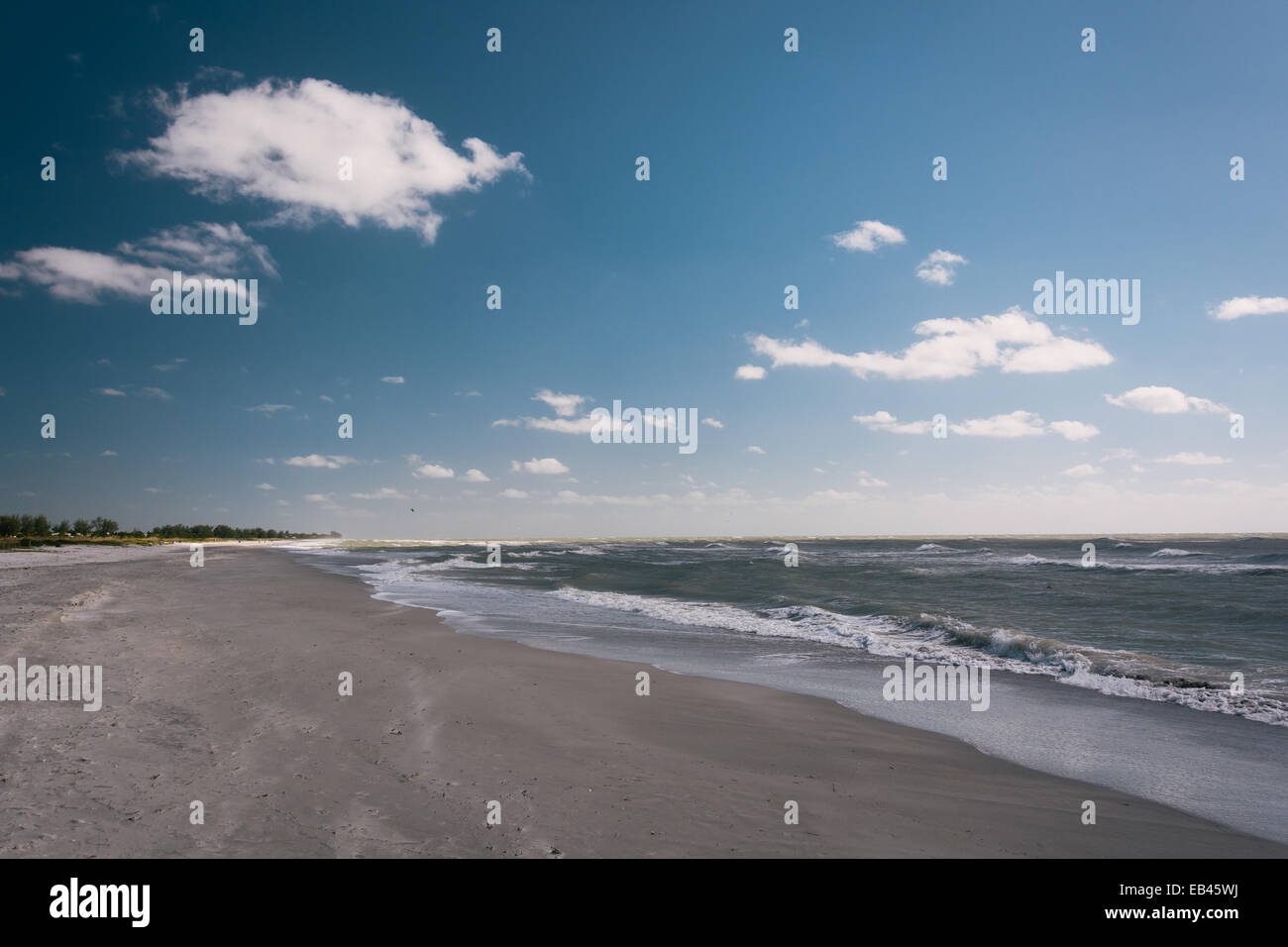 Strand von Sanibel, Florida. Stockfoto