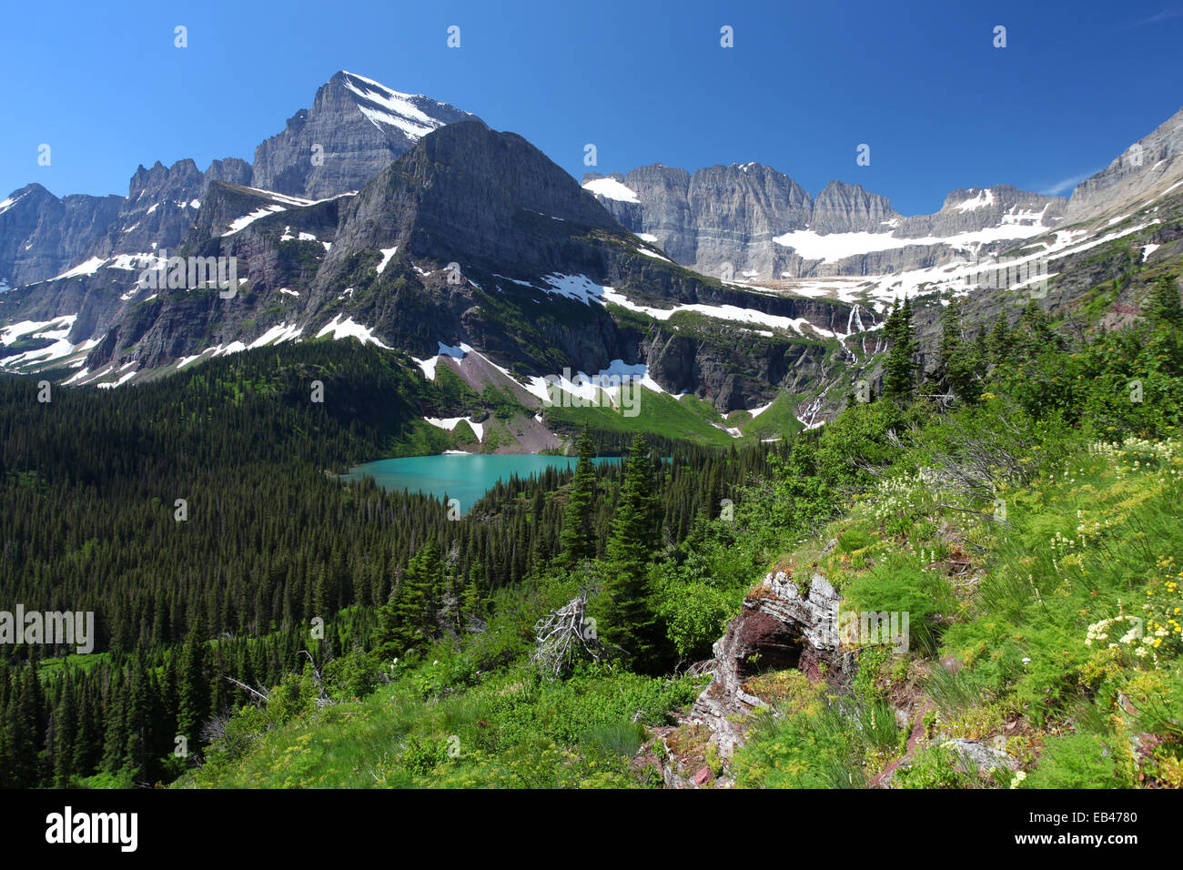 Glacier-Nationalpark in Montana Stockfoto