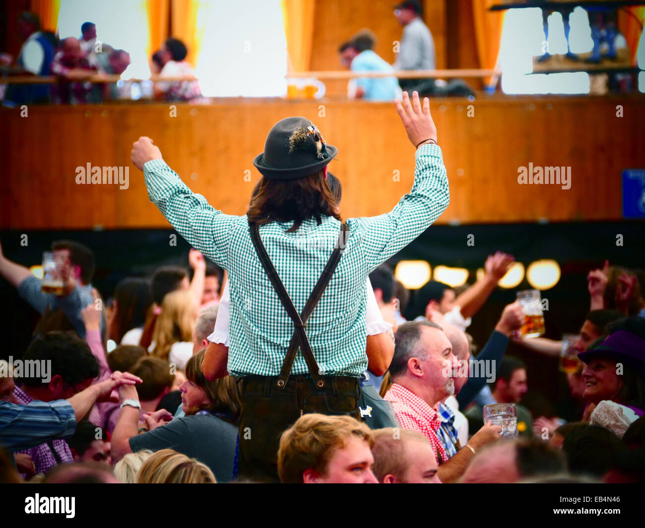 Deutschland München Beer Festival Oktoberfest Oktoberfest Kirmes 2014 Stockfoto