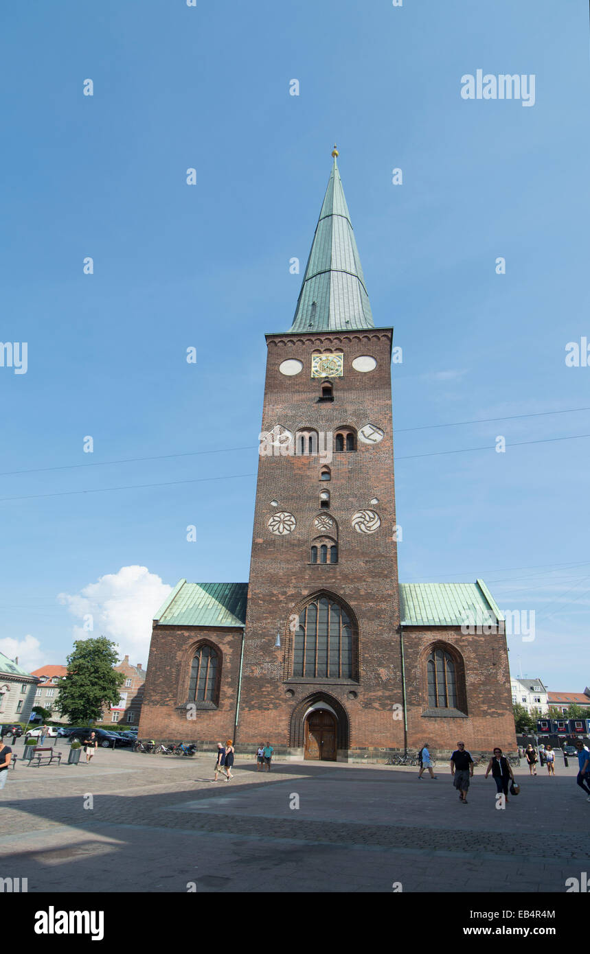 Aarhus Kathedrale im Zentrum von Aarhus, Dänemarks zweitgrößter Stadt in Dänemark Stockfoto