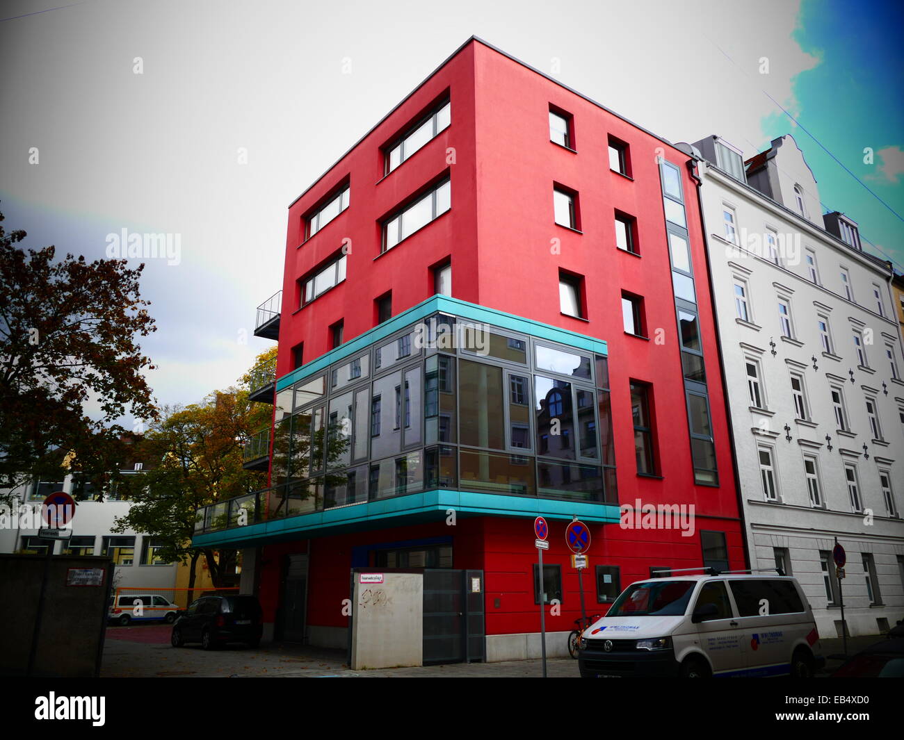 Eine neue Architektur des Gebäudes Stockfoto