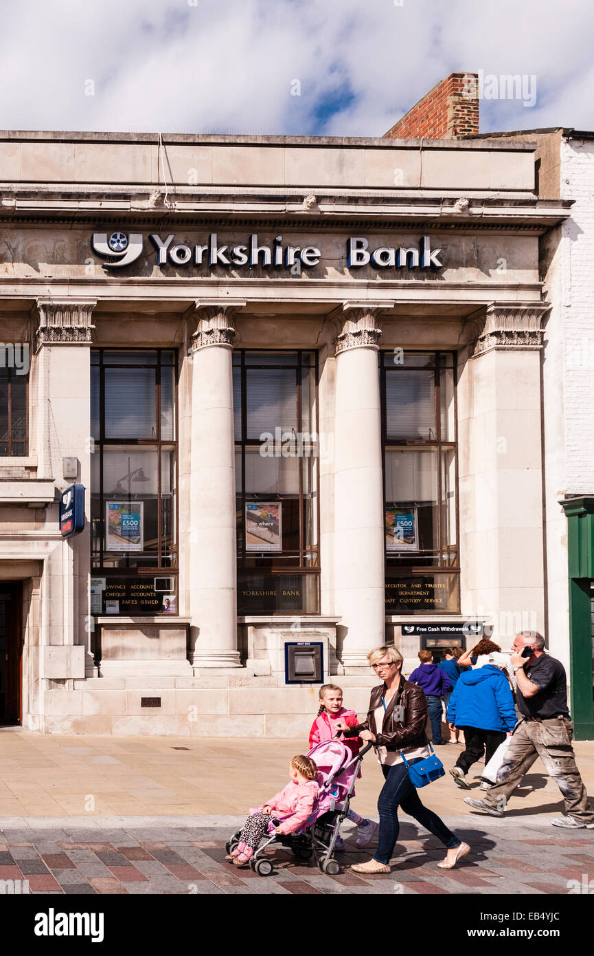Yorkshire Bank in Darlington, County Durham, England, Großbritannien, Uk Stockfoto