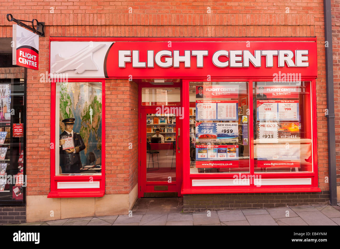 Das Reisebüro Flight Centre in Durham, England, Großbritannien, Vereinigtes Königreich Stockfoto