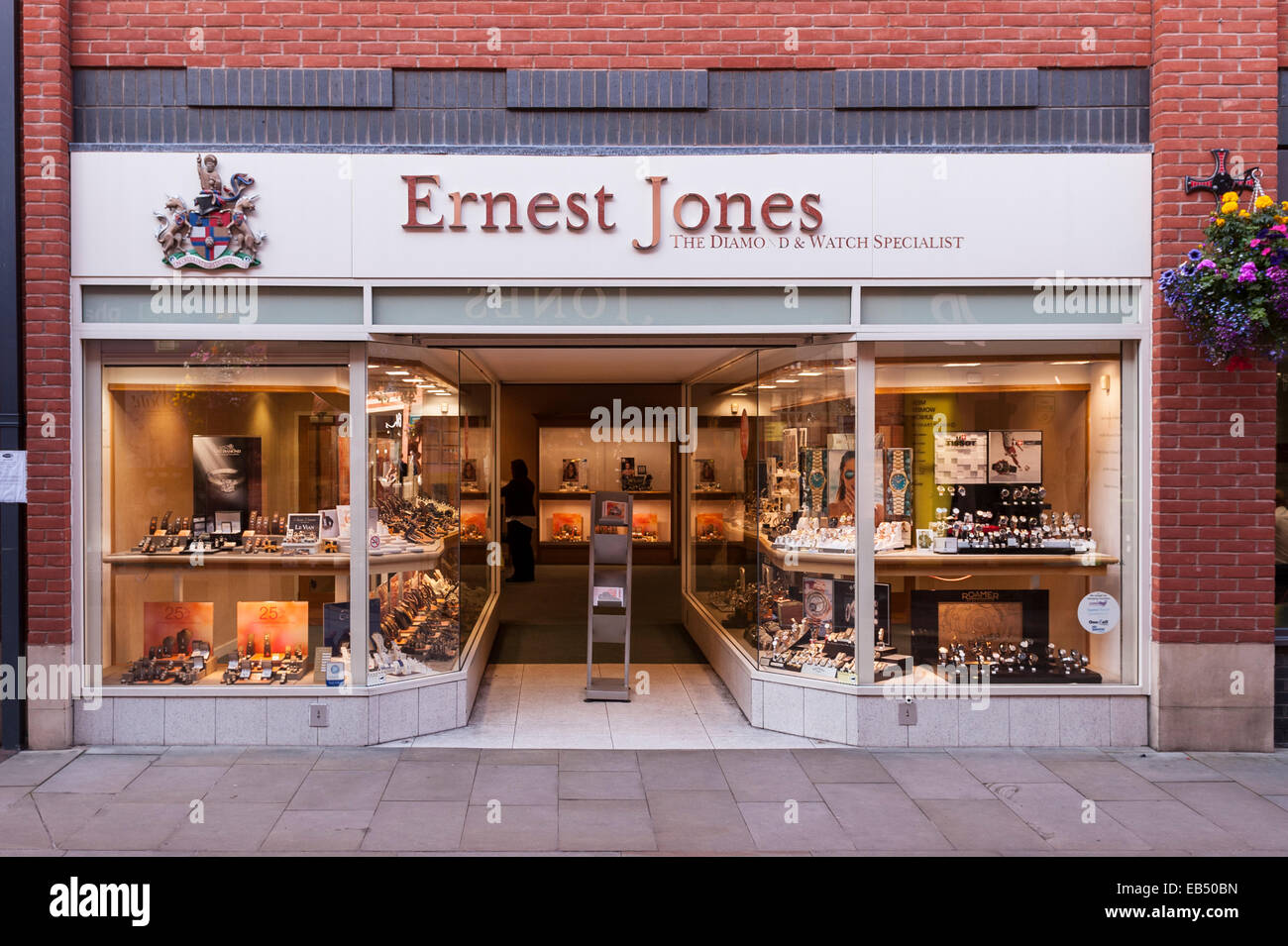 Ernest Jones-Uhren-Shop-Shop in Durham, England, Großbritannien, Vereinigtes Königreich Stockfoto