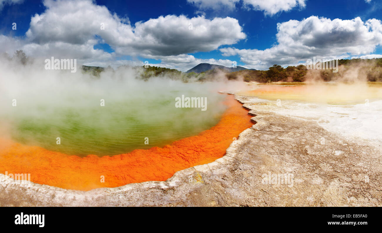 Champagne Pool, heiße Thermalquelle, Rotorua, Neuseeland Stockfoto