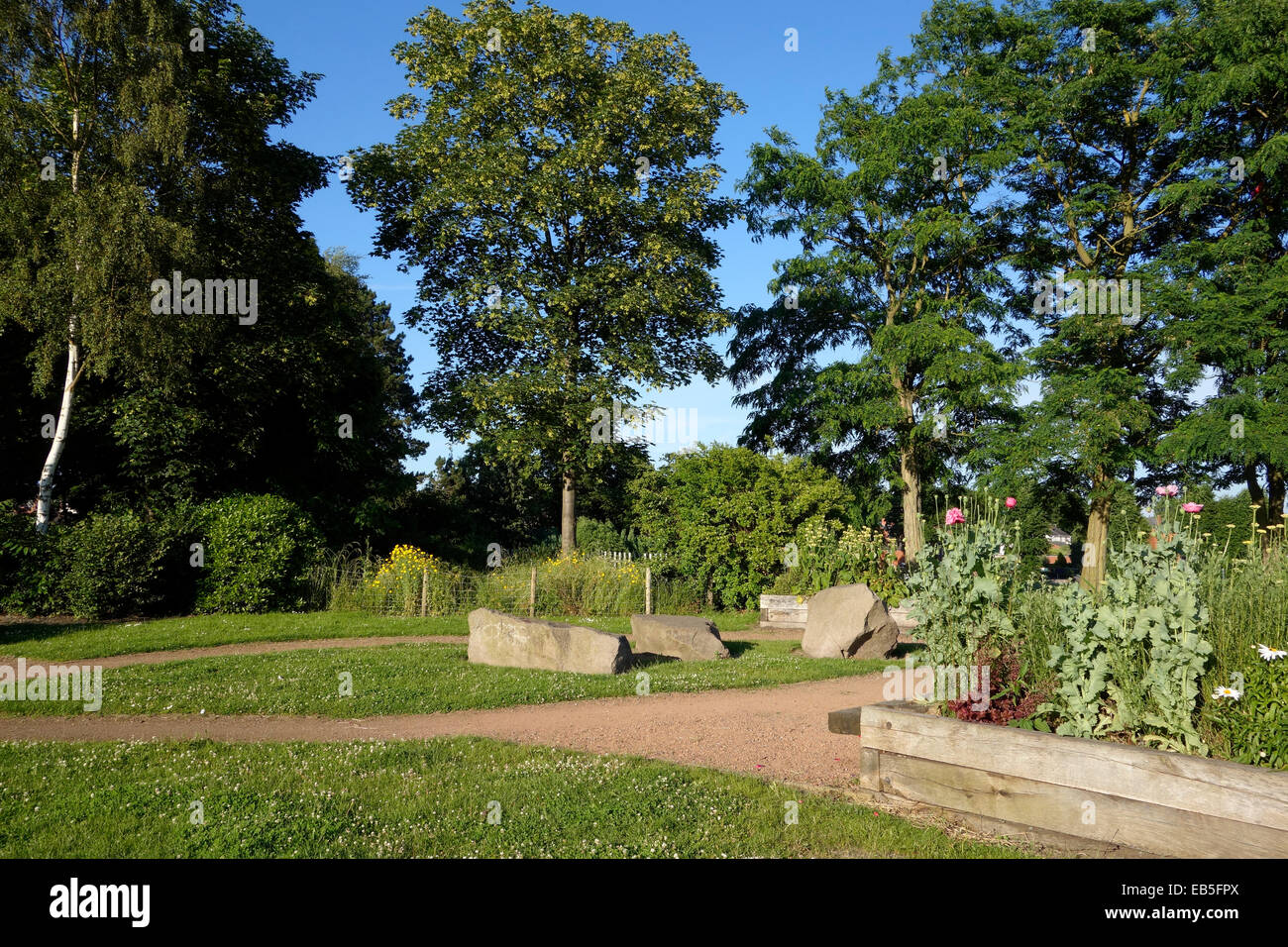 König George V öffentliche Park, Lawnswood Road, Wordsley, West Midlands, England, UK Stockfoto