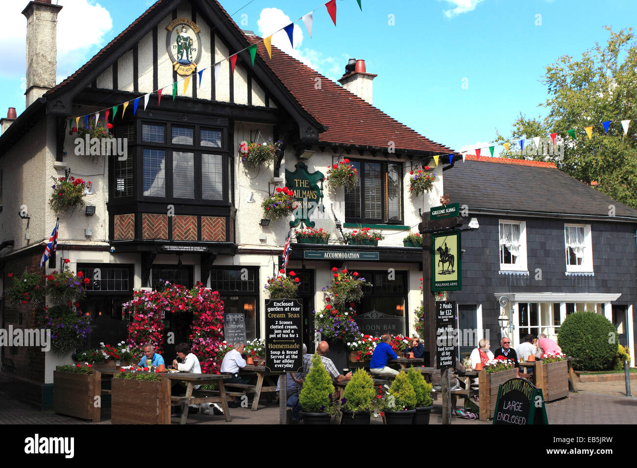 Die Mailmans Arms Pub, Lyndhurst Stadt; New Forest Nationalpark; Hampshire County; England; Großbritannien, UK Stockfoto