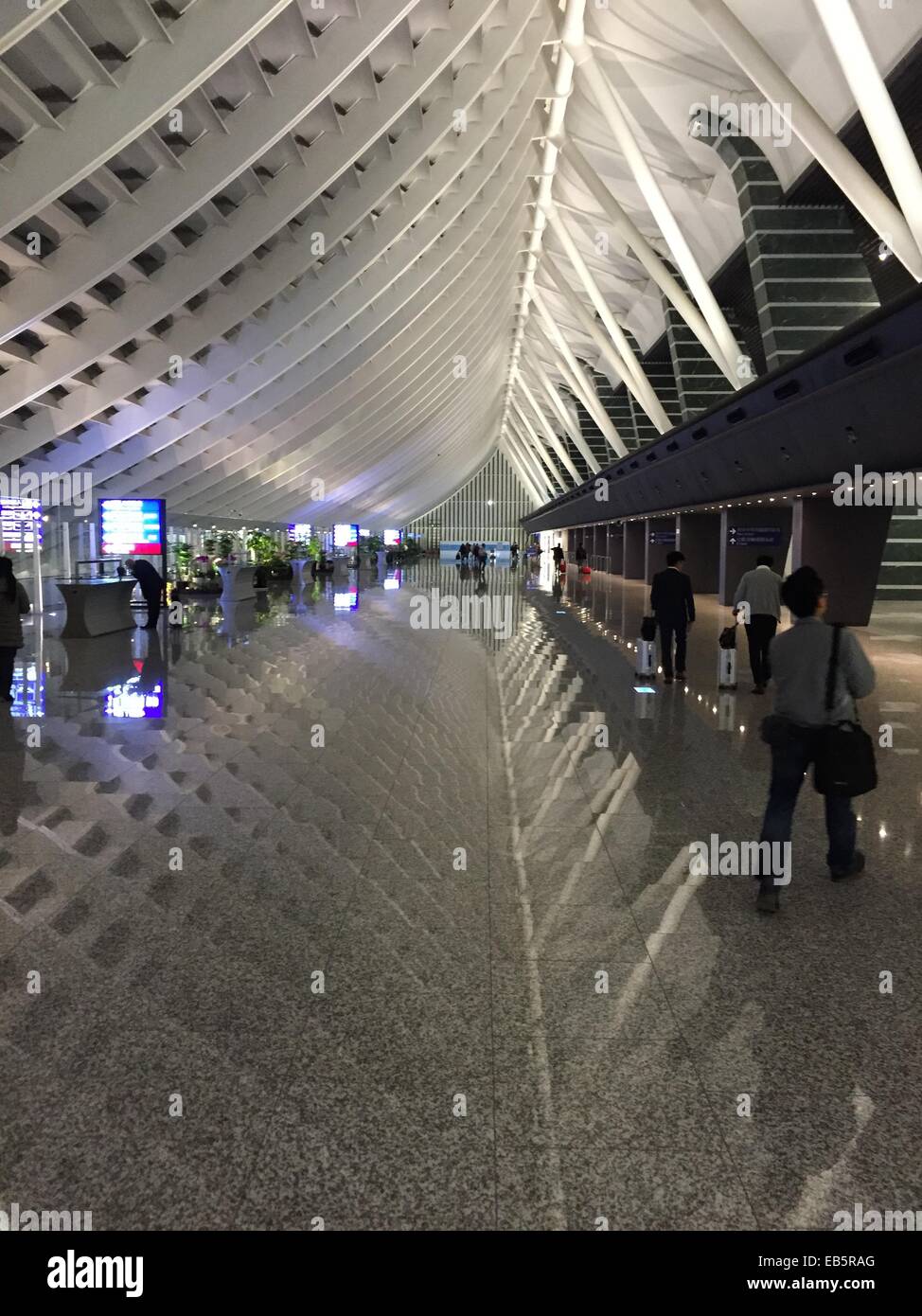 Hong Kong Flughafen Innenarchitektur Stockfoto