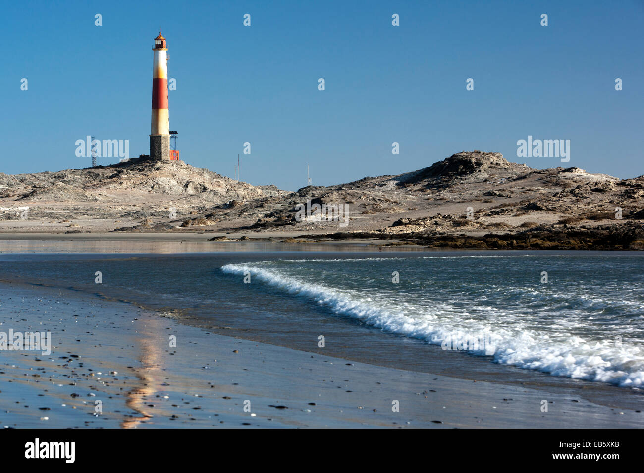 Diaz Point Lighthouse - Lüderitz, Namibia, Afrika Stockfoto