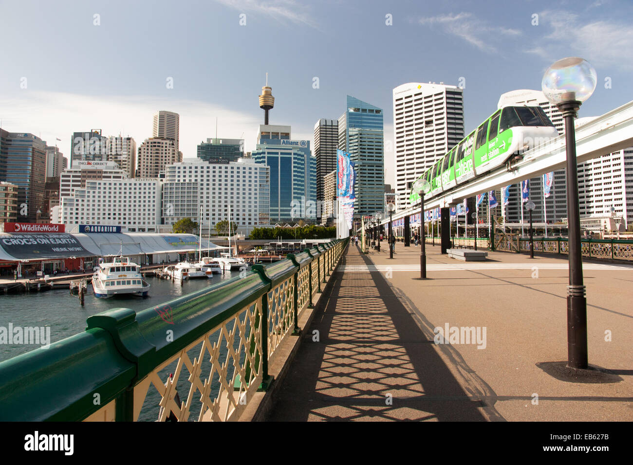 Sydney auf der Brücke Stockfoto
