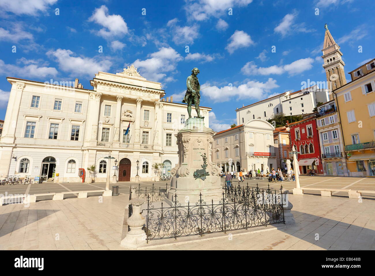 Altstadt von Piran, Slowenien Stockfoto