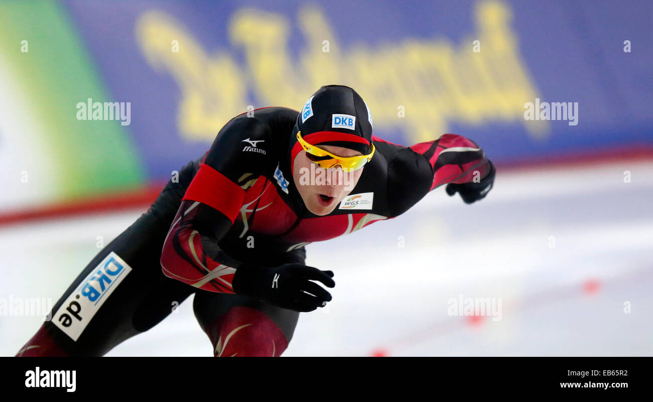 Nico Ihle (GER), 21. November 2014 - Eisschnelllauf: Männer 500 m Division A der ISU-Eisschnelllauf-Weltcup in Taerung internationalen Eisbahn in Seoul, Südkorea. (Foto: Lee Jae-Won/AFLO) (HOLLAND) Stockfoto