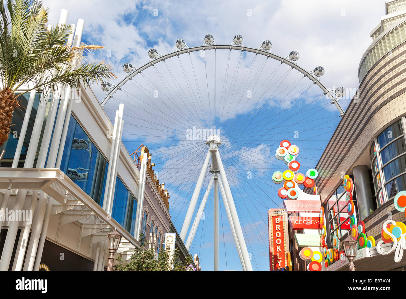 Das High Roller-Riesenrad in Las Vegas, Nevada. Stockfoto