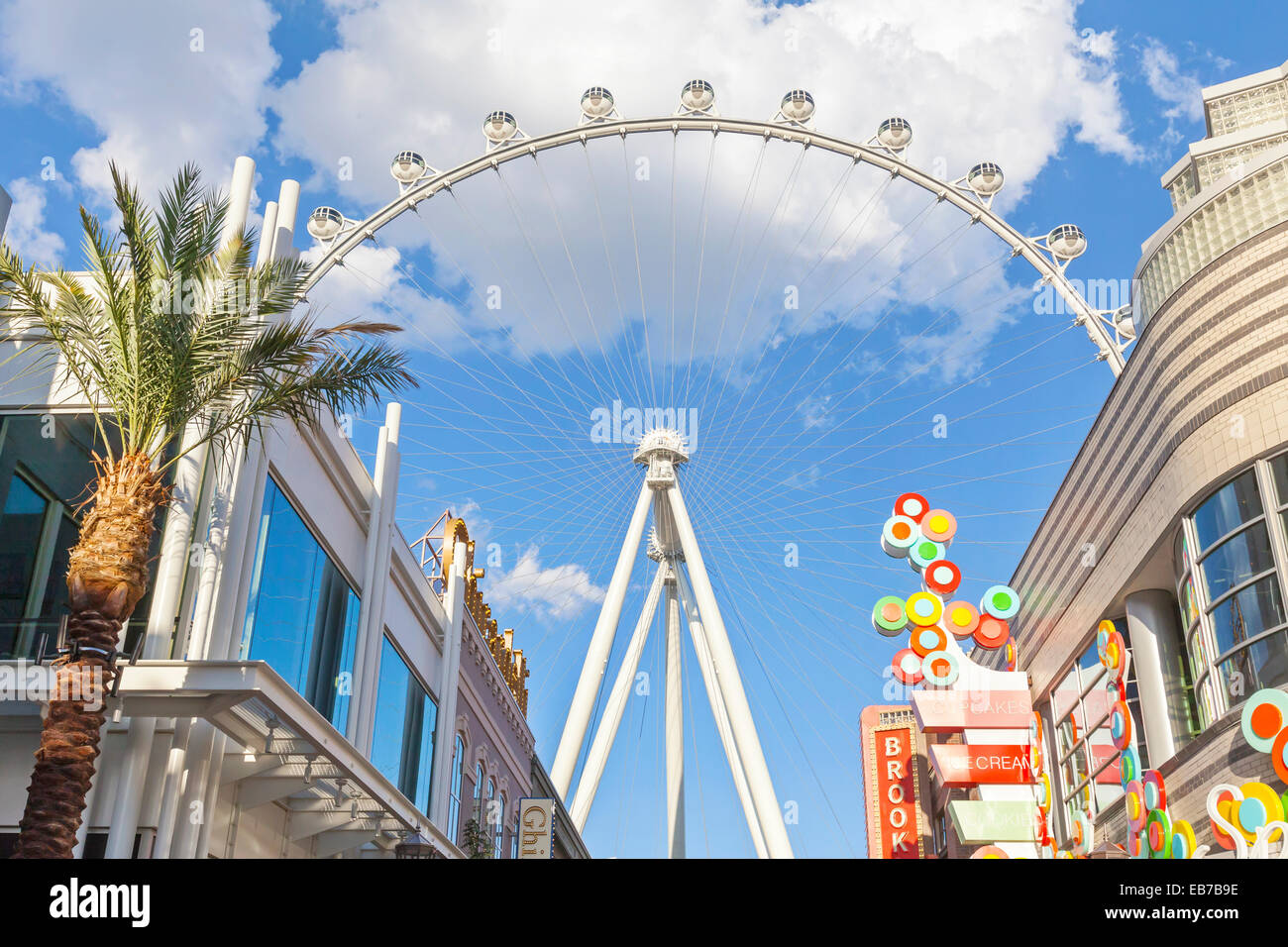 Das High Roller-Riesenrad in Las Vegas, Nevada. Stockfoto