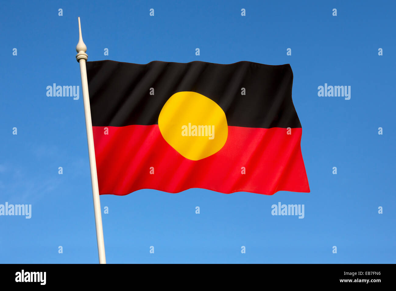 Australische Aborigines Flagge Stockfoto