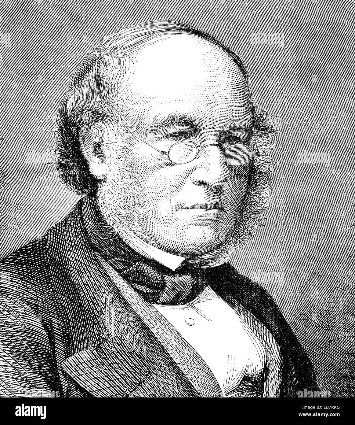 Sir Rowland Hill, 1795-1879, Englisch-Lehrer, Erfinder und Sozialreformer, Reformer des Postwesens, Sir Rowland Hill Stockfoto