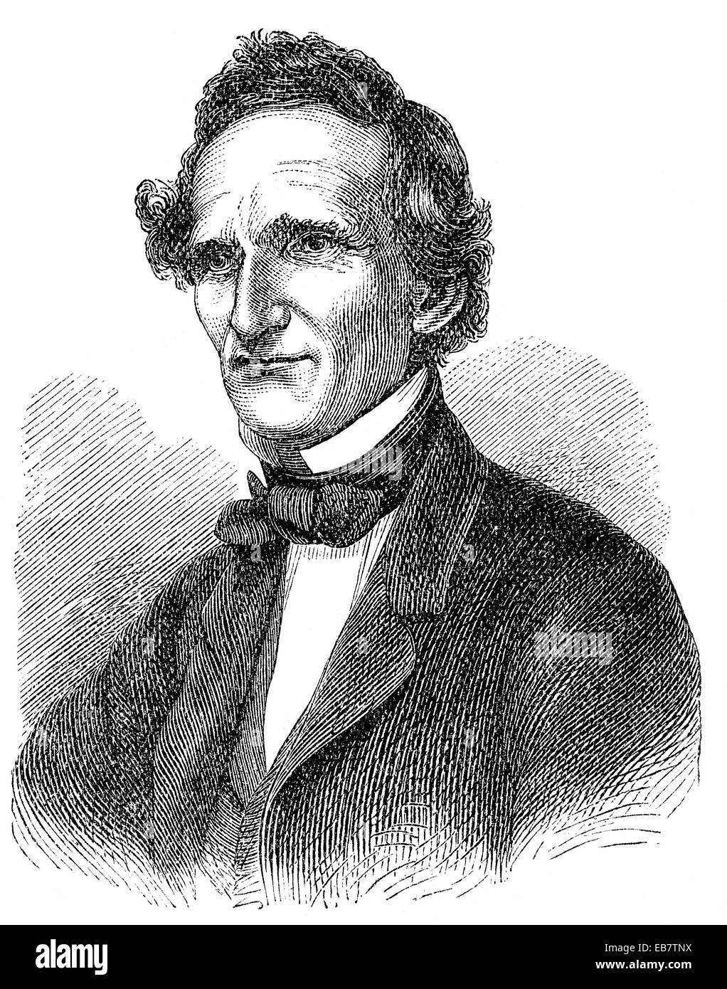 Elihu Burritt, 1810-1879, ein US-amerikanischer Diplomat, Philanthrop und sozialer Aktivist, Elihu Burritt, 1810-1879, Ein amerikanis Stockfoto