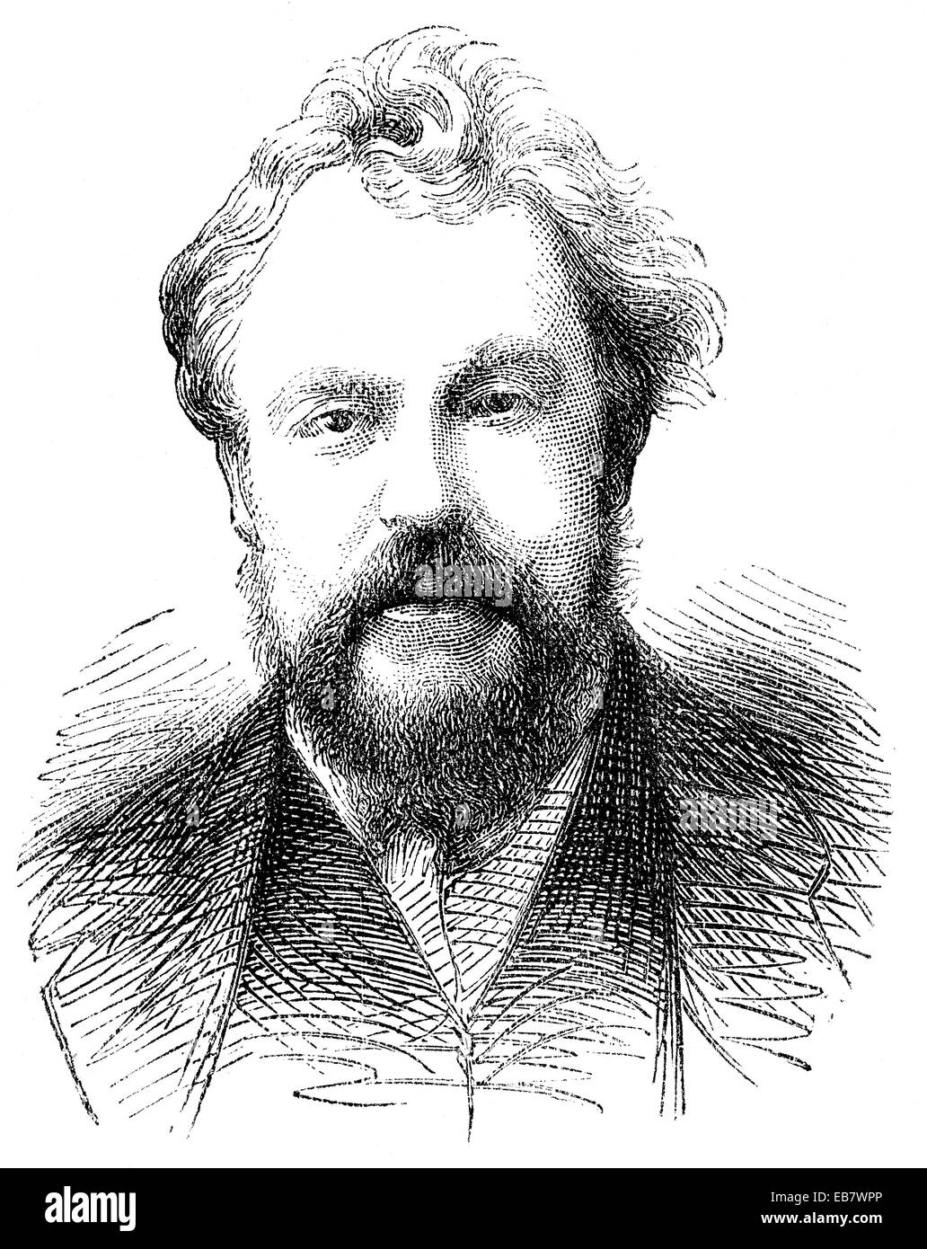 George Augustus Moore, 1852-1933, irischer Schriftsteller, Kurzgeschichten, Dichter, Kunstkritiker, US-amerikanische Schriftstellerin und Dramatiker George Aug Stockfoto
