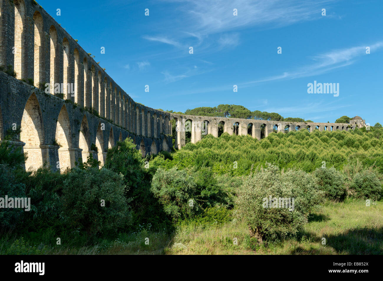 Aquädukt in Tomar, Ribatejo, Zentral-Portugal Stockfoto