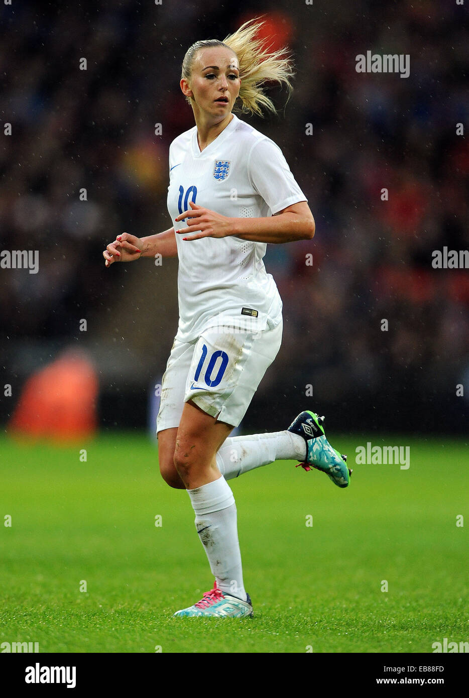 London, UK. 23. November 2014. Toni Duggan von England Frauen-Womens International Fußball - England Vs Deutschland - Wembley Stadium - London, England - 23rdNovember 2014 - Bild Robin Parker/Sportimage. © Csm/Alamy Live-Nachrichten Stockfoto