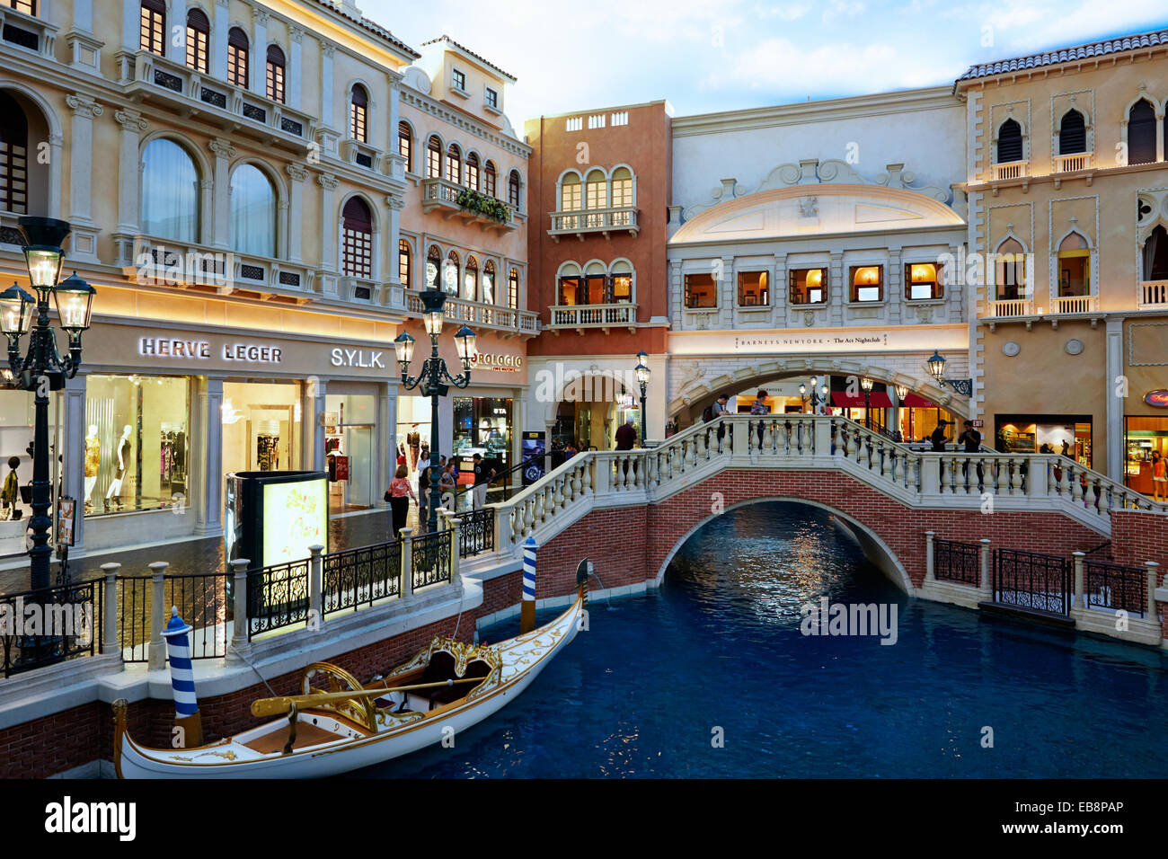 Klein-Venedig im Venetian Hotel and Casino. Las Vegas, Nevada, USA  Stockfotografie - Alamy