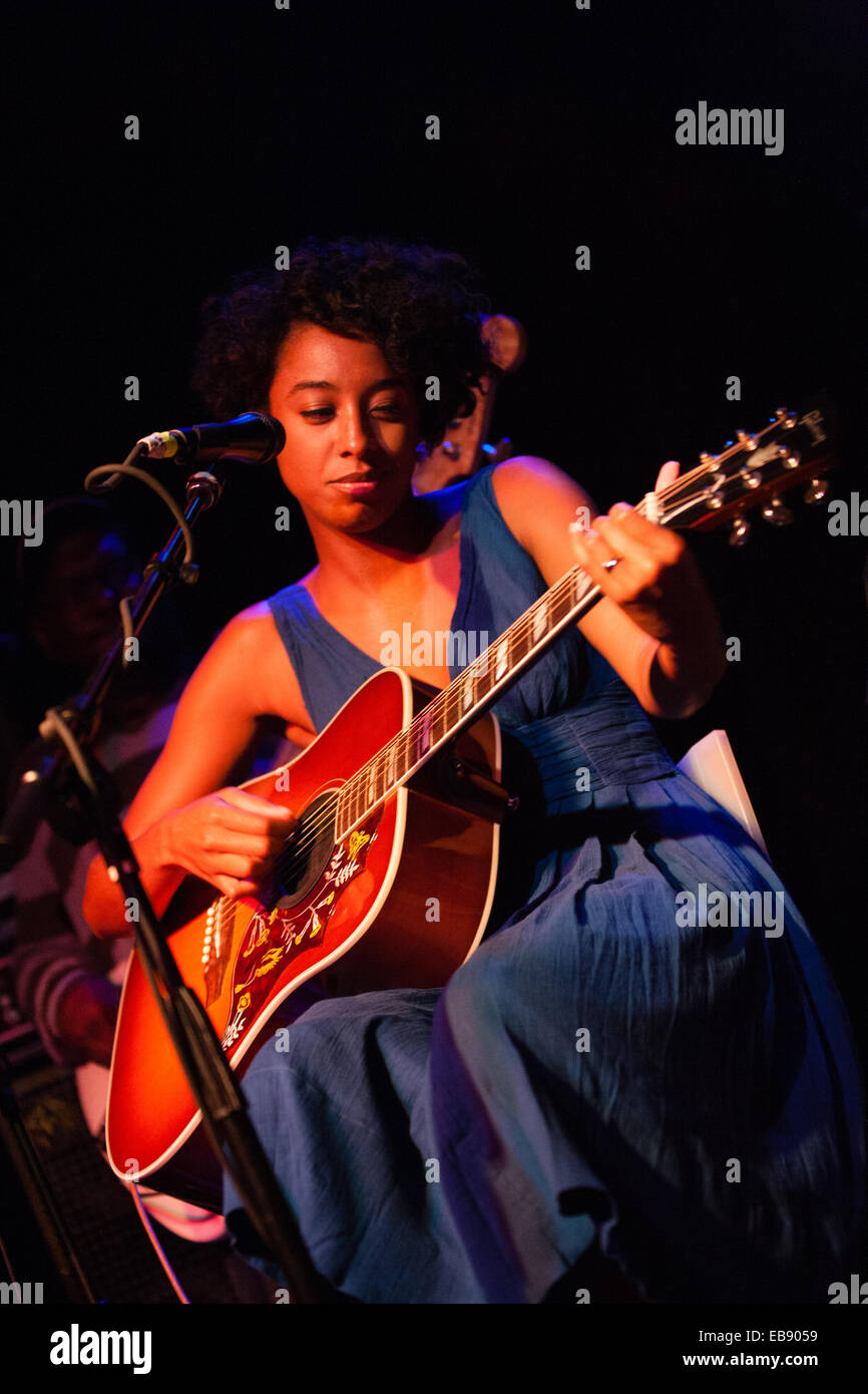 Corinne Bailey Rae durchführen an den Gypsy Teestuben, Deep Ellum, Dallas, Texas, Vereinigten Staaten von Amerika. Stockfoto