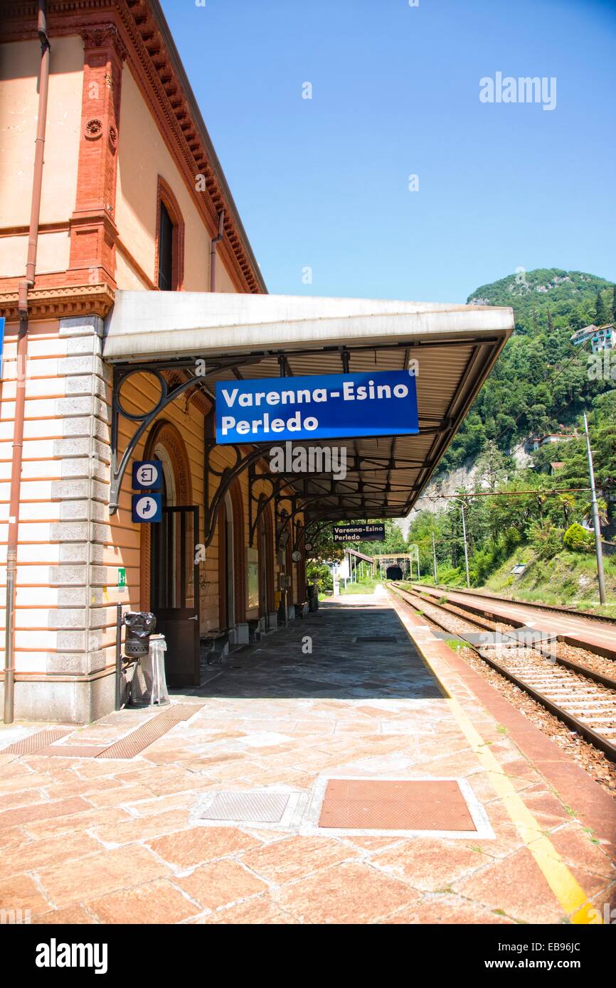 Varenna station railway italy Fotos und Bildmaterial in hoher