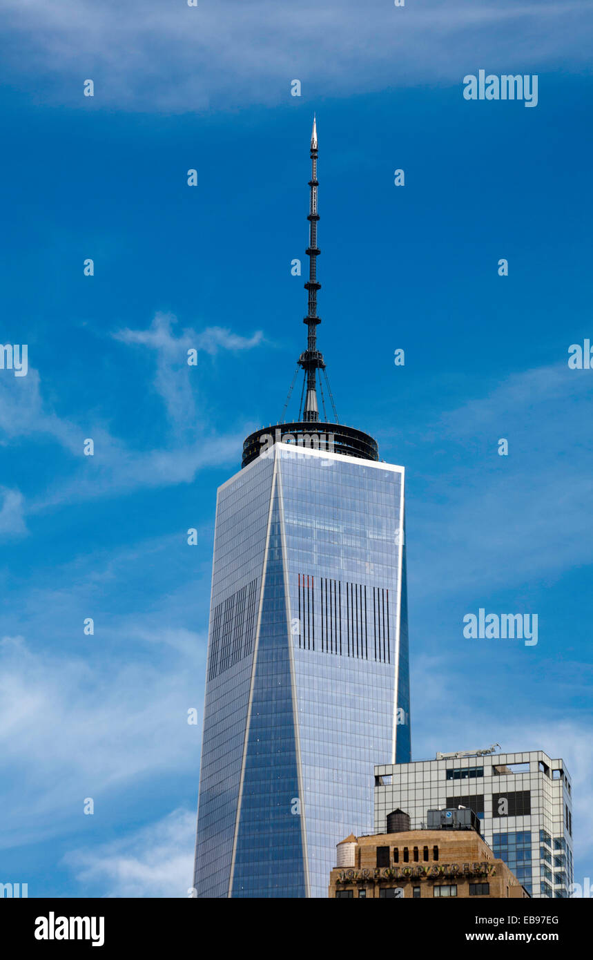 Das One World Trade Center Freedom Tower Lower Manhattan New York City USA Stockfoto