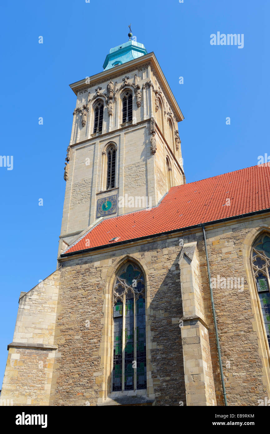 Kirche von St. Martini oder Martinikirche Kirche, Kirchturm, Münster, Münsterland, Nordrhein-Westfalen, Deutschland Stockfoto