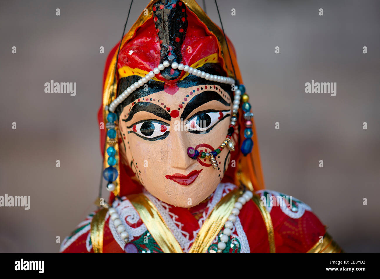 Marionette, traditionelles Handwerk, Jodhpur, Rajasthan, Indien Stockfoto
