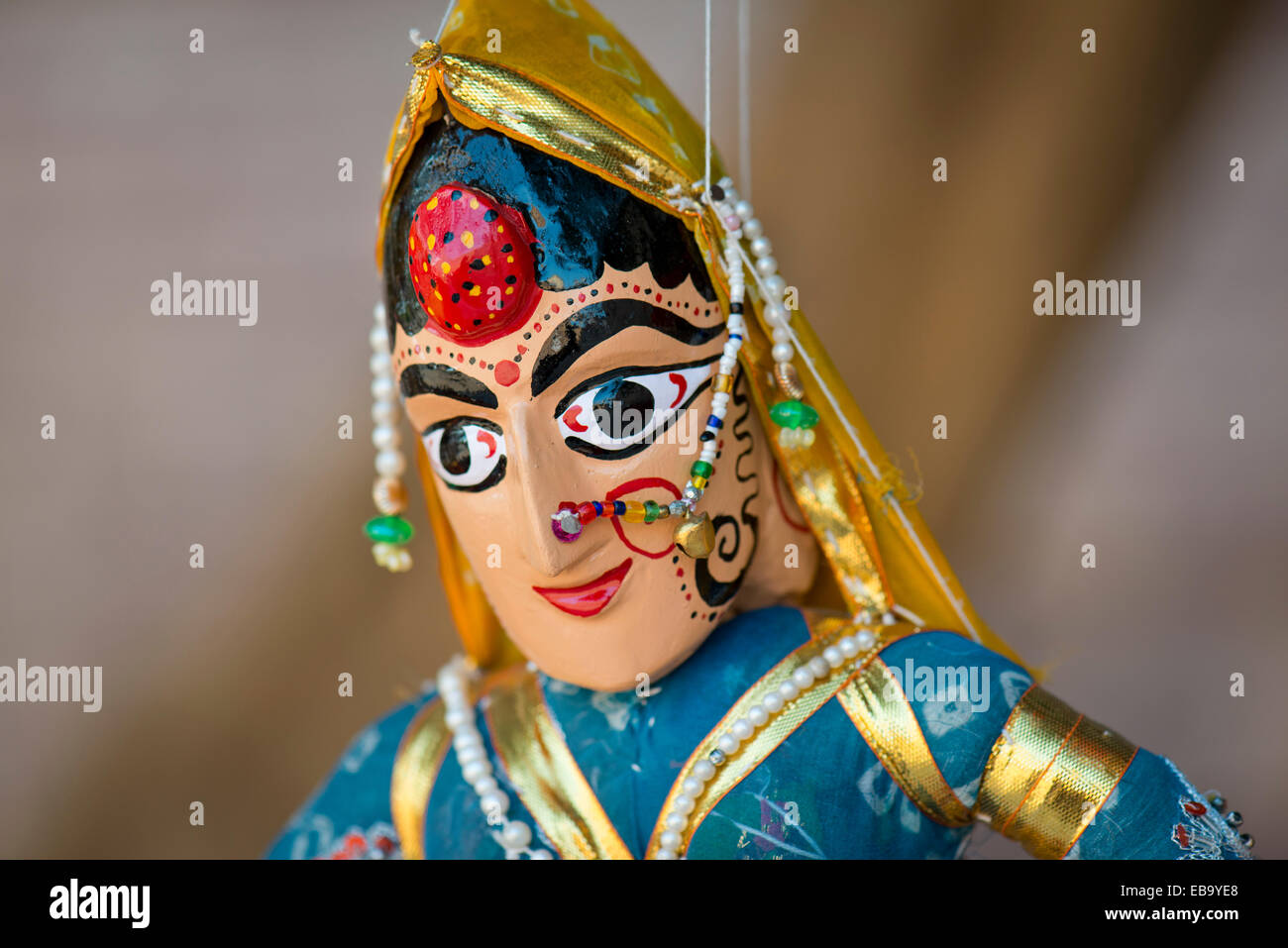 Marionette, traditionelles Handwerk, Jodhpur, Rajasthan, Indien Stockfoto
