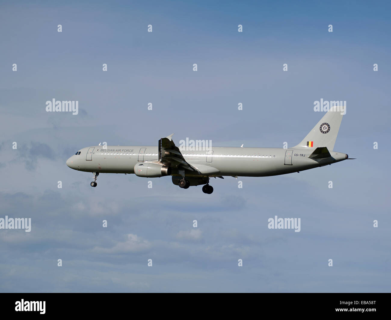 New Zealand Royal Air Force Transport 757 Frachtflugzeuge RAF Lossiemouth, Schottland angekommen.  SCO 9242 Stockfoto