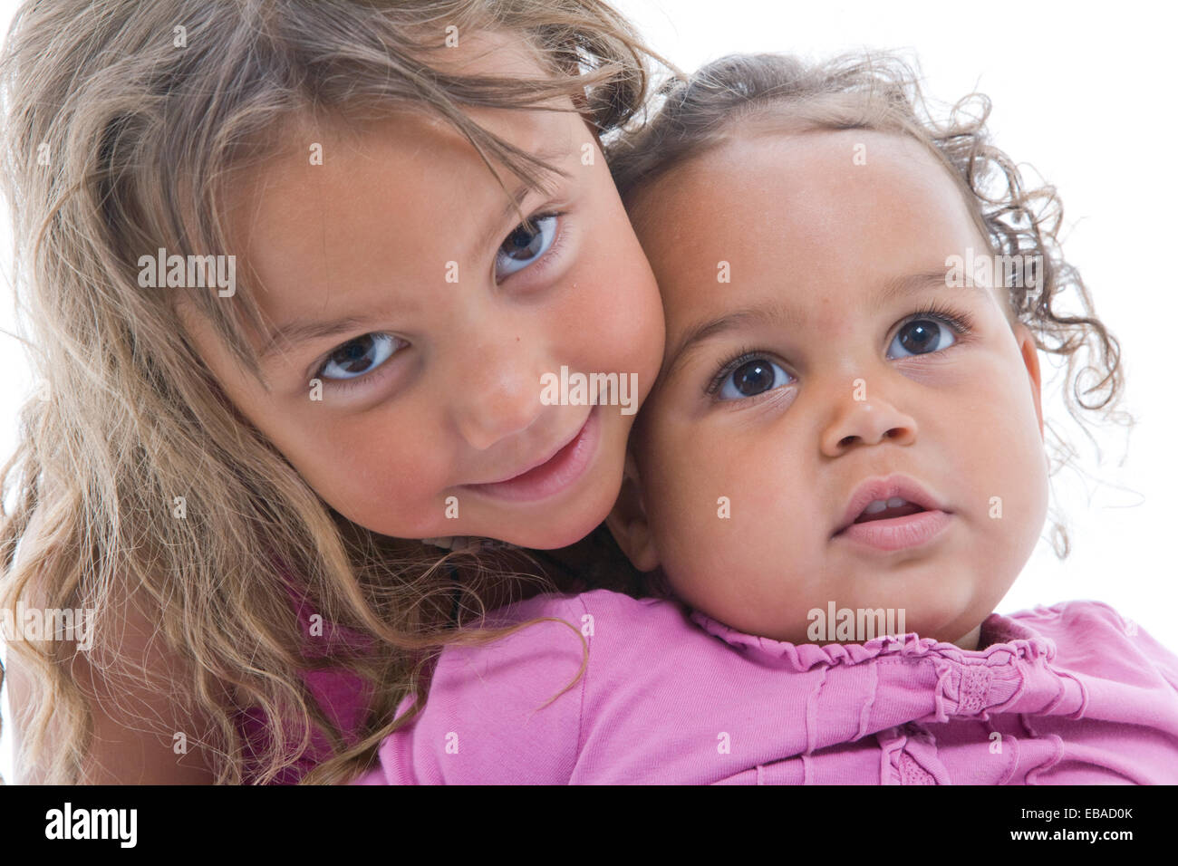 Porträt von Mädchen im Studio, Stockfoto