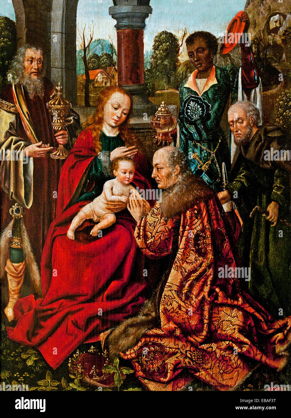 Epifania anonyme Flämisch Spanisch Schule aus einem Modell von Rogier van der Weyden 1399 1464 niederländischen flämischen Belgien Belgien Stockfoto