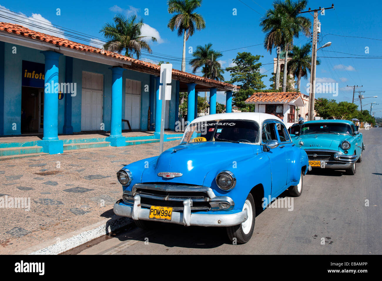 Oldtimer, Viñales, Kuba Stockfoto