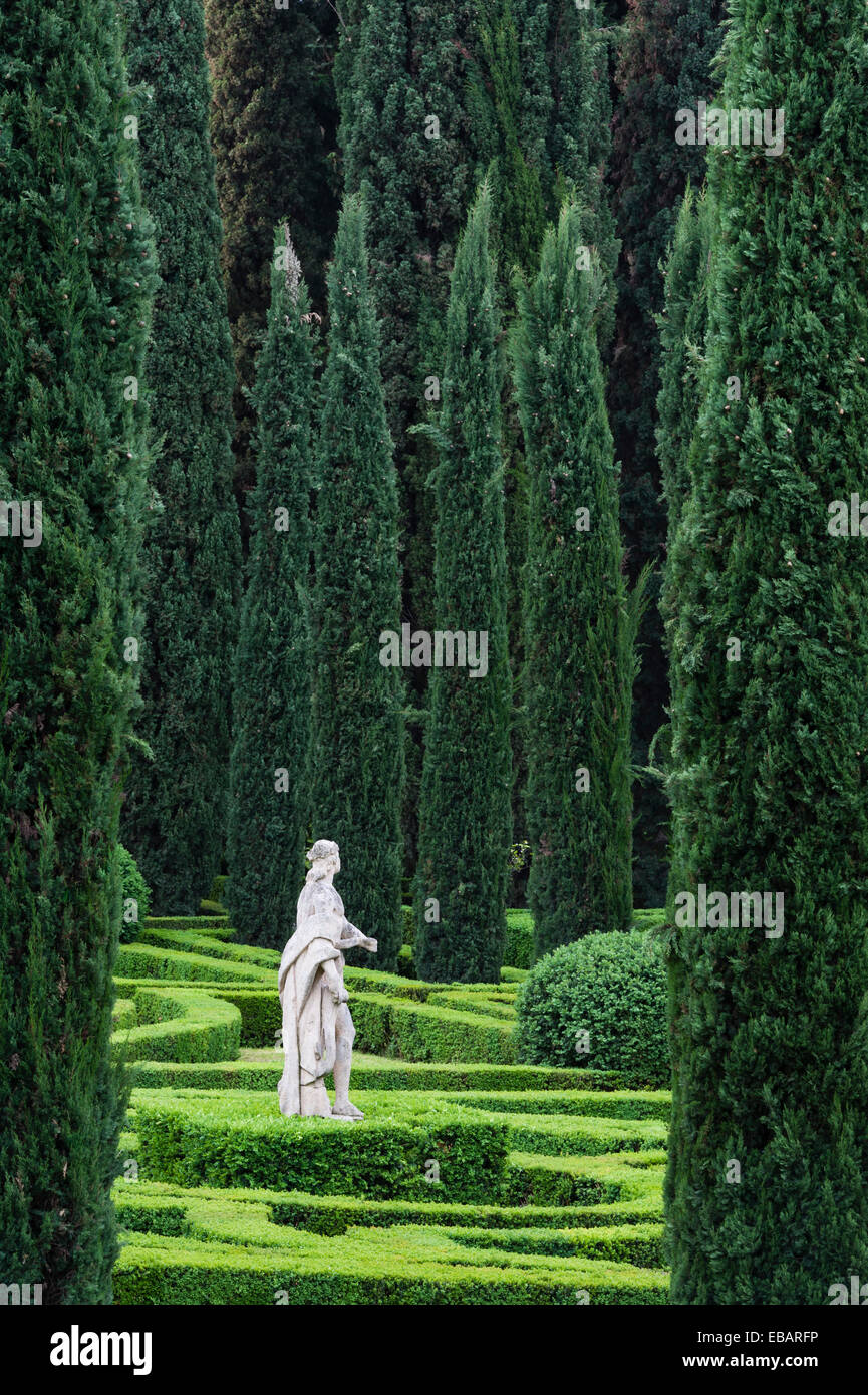 Die RenaissanceGärten der Giardino Giusti, Verona, Italien