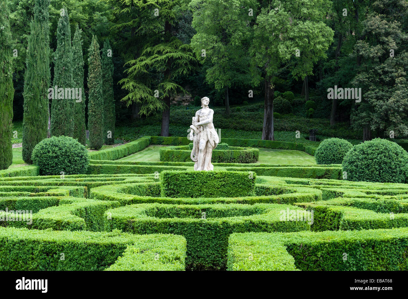Die RenaissanceGärten der Giardino Giusti, Verona, Italien. Eine