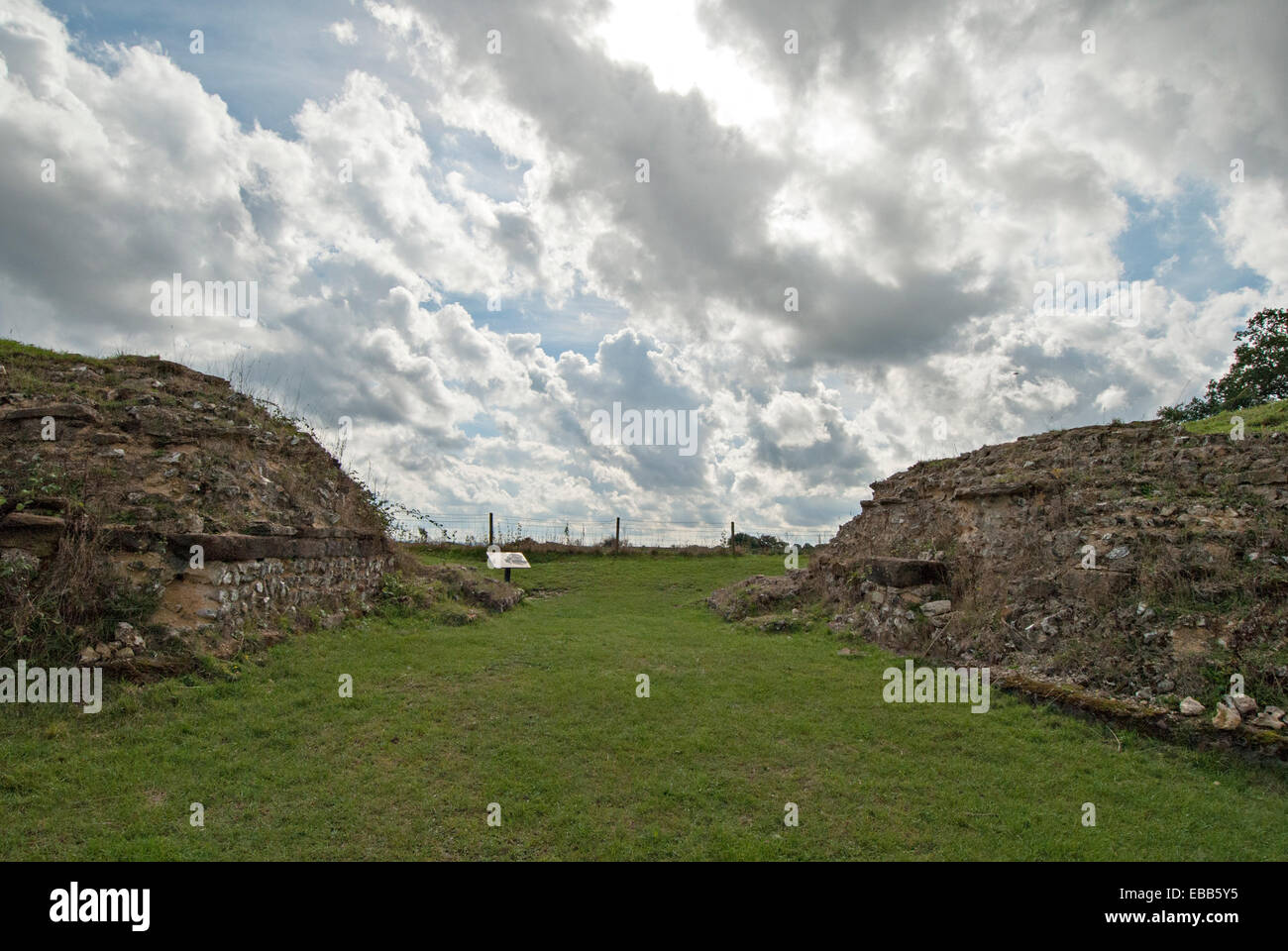 Südtor Calleva Atrebatum geht Römerstadt Stockfoto