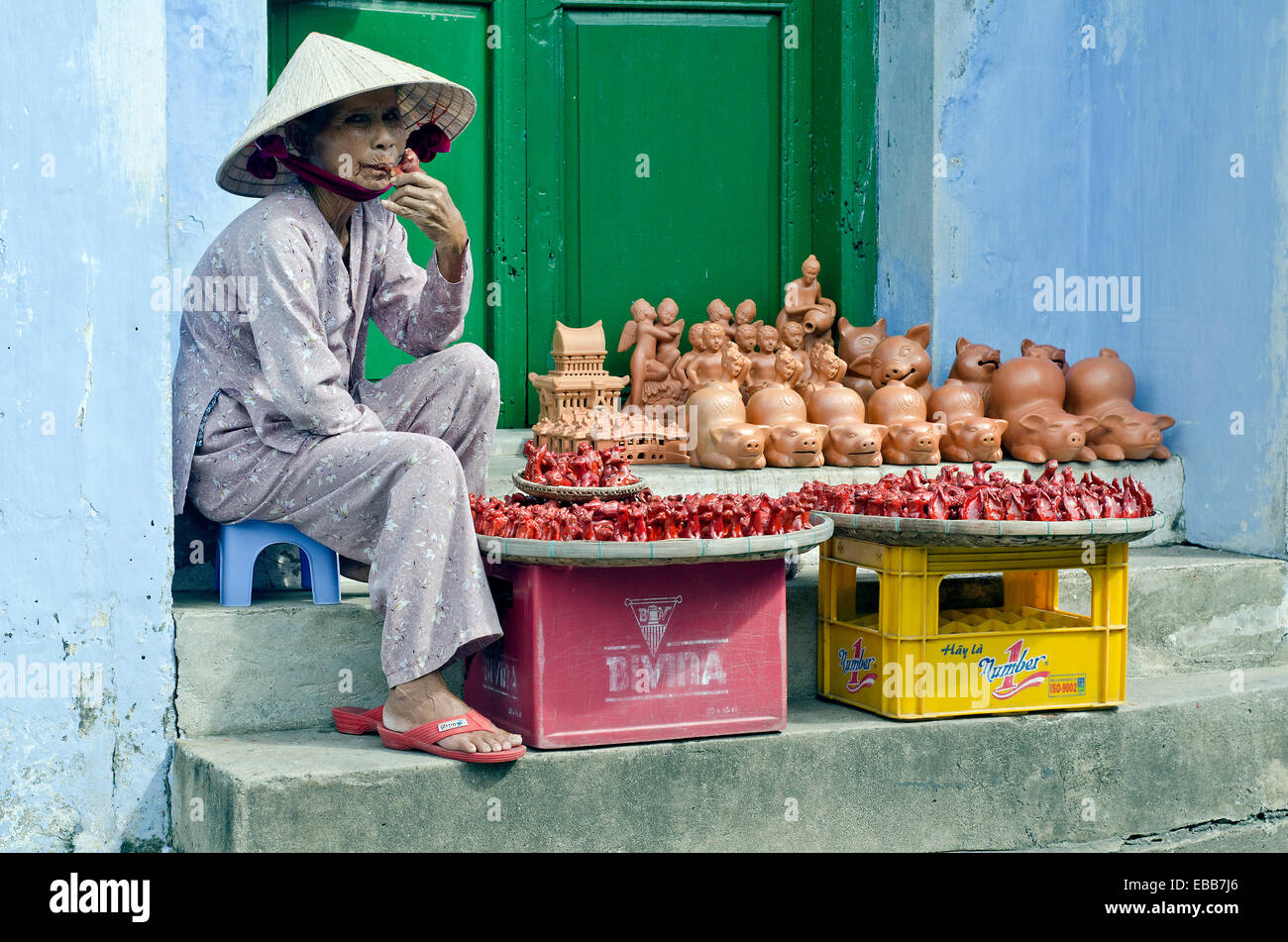 Hoi an eine lokale der Stadt, Vietnam Stockfoto