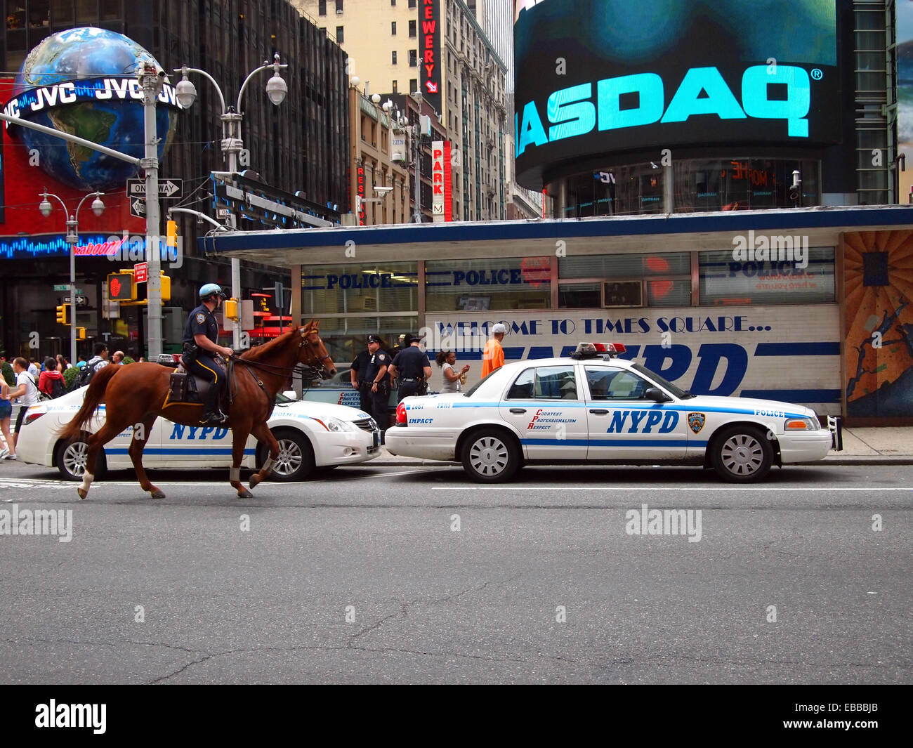 New York Police Department montiert Einheit Stockfoto