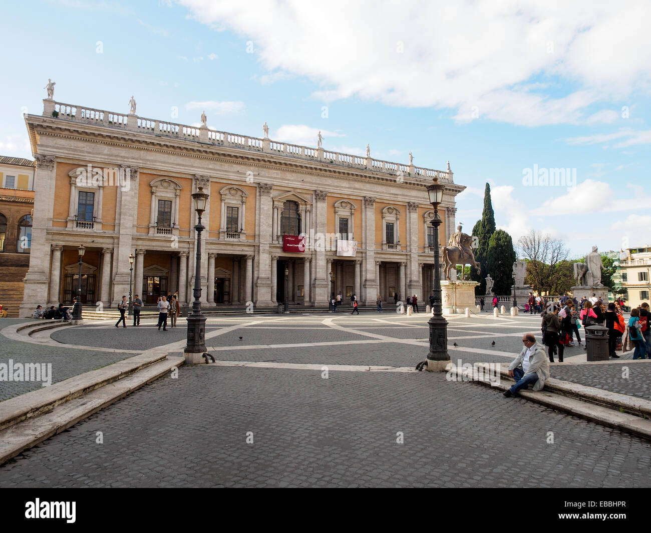 Palazzo dei Conservatori beherbergt der Kapitolinischen Museen - Rom, Italien Stockfoto