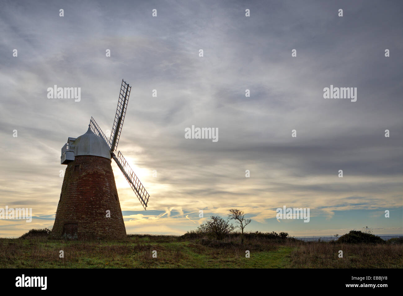 Halnaker Turm Windmühle West Sussex UK Stockfoto