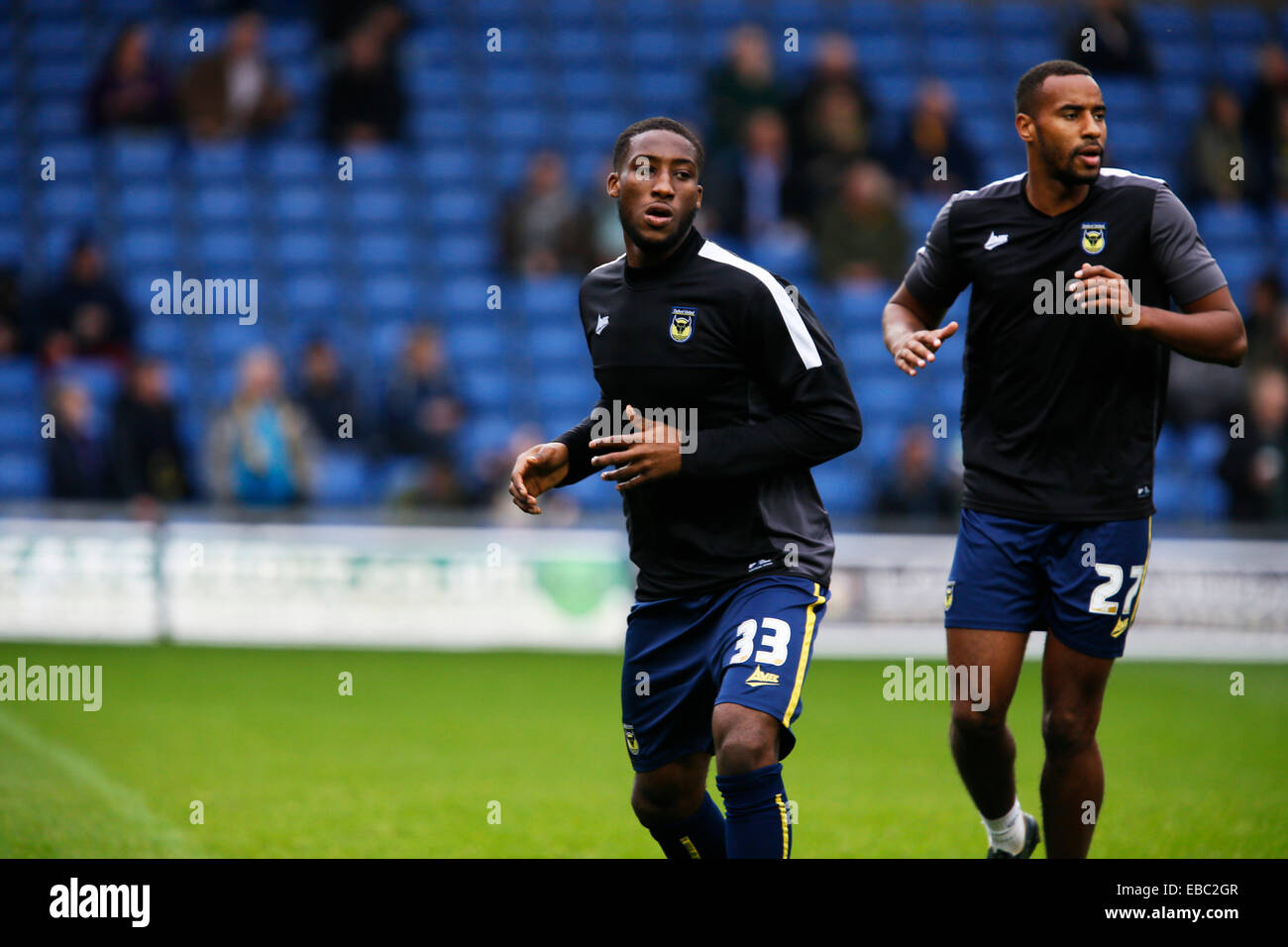 Kassam Stadion, Oxford Auftragsname: Notizen sport: Fußball: Oxford United V AFC Wimbledon im Bild hier ist Oxford neues signing 33 Cheyenne Dunkley Catchline: UNITED gegen AFC Wimbledon Länge: Druckbogen zu verdoppeln Stockfoto