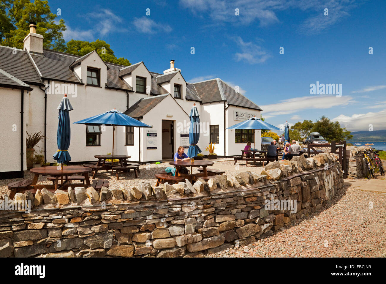 Das Glenuig Inn in Moidart Stockfoto