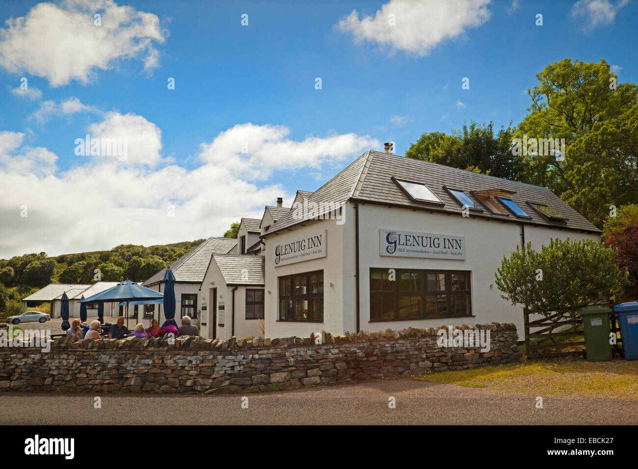 Das Glenuig Inn in Moidart Stockfoto