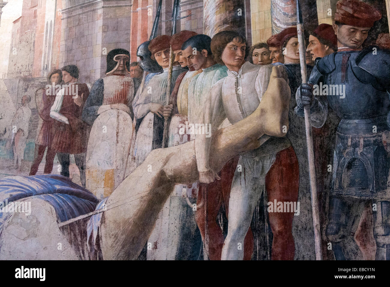 Andrea Mantegna, Fresken im Eremitani-Kirche, Padua, Stockfoto