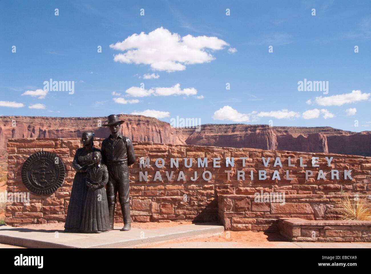 USA, Utah, Monument Valley Navajo Tribal Park, Eingangsschild