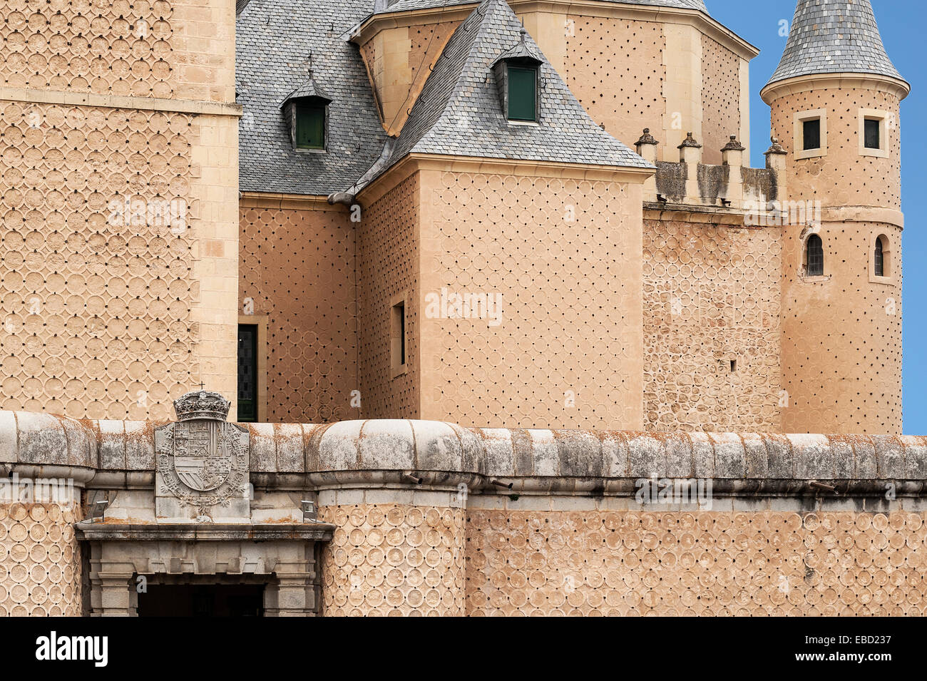 Alcázar von Segovia, Spanien Stockfoto