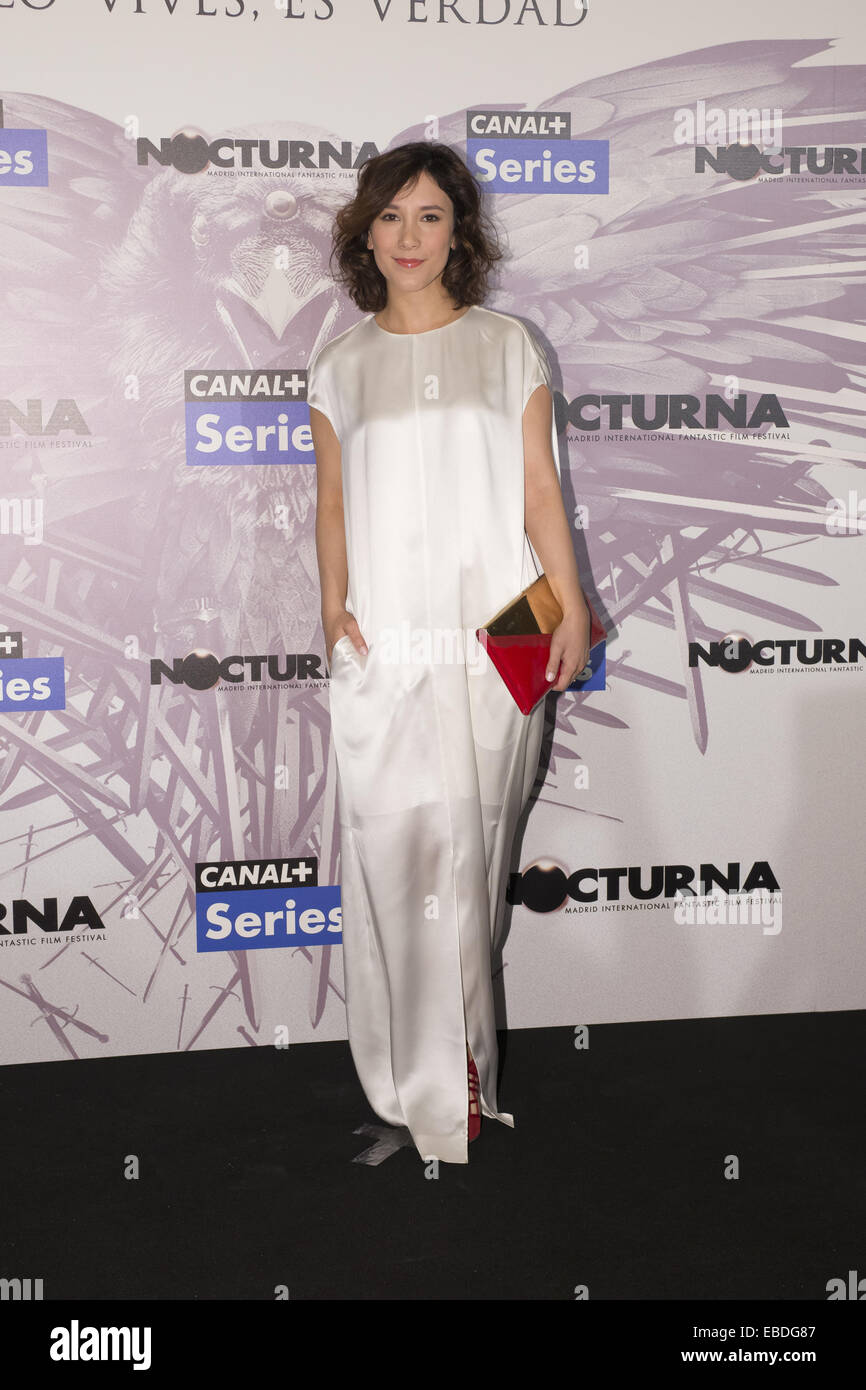 Sibel Kekilli in einem special Screening von "Game of Thrones" (Juego de Tronos) 4. 7. Staffel, während die Madrid International Fantastic Film Festival Nocturna 2014, bei Palafox Kino mit: Sibel Kekilli wo: Madrid, Spanien: 26. Mai 2014 Stockfoto