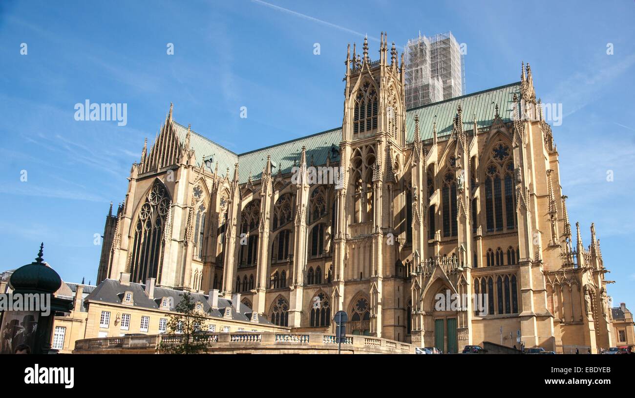 Kathedrale von Metz, Metz Frankreich Stockfotografie Alamy